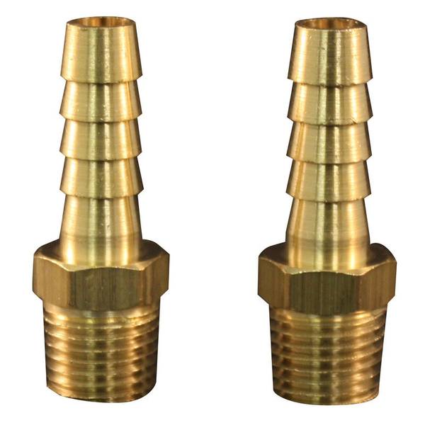 Milton 5/16" ID Hose x 1/4" NPT Brass Hose End 2 Pack S601 Blain's