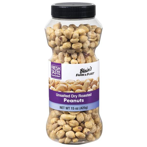 Blain's Farm & Fleet Unsalted Dry Roast Peanuts 44472 Blain's Farm