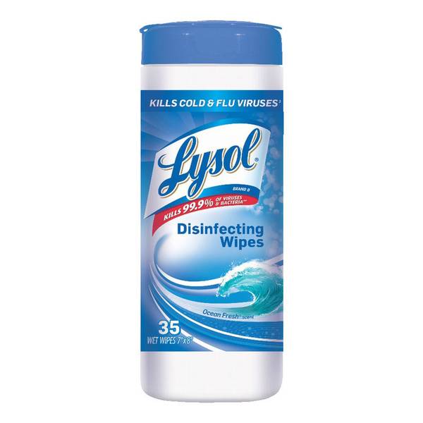 Lysol 35Count Ocean Fresh Disinfecting Wipes 81146 Blain's Farm