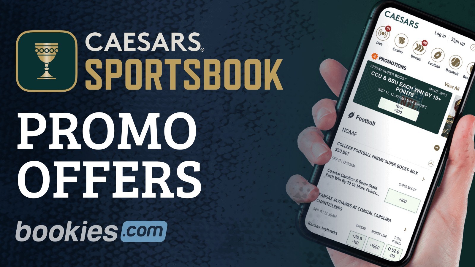 Caesars Sportsbook Promo Code Delivers 250 Uber Eats Gift Card