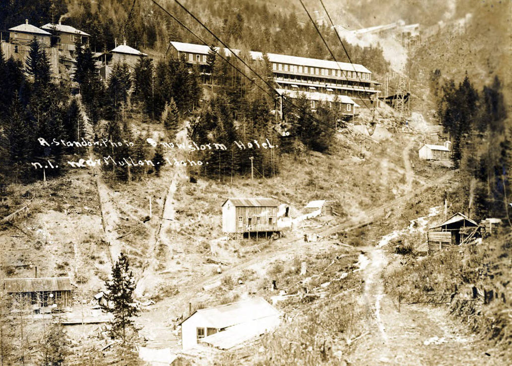 Snowstorm Hotel. Mullan, Idaho. Idaho Cities and Towns Collection