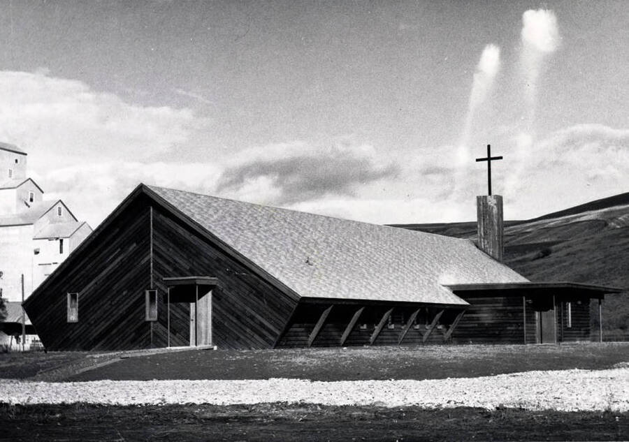 Catholic church. Lapwai, Idaho. Idaho Cities and Towns Collection