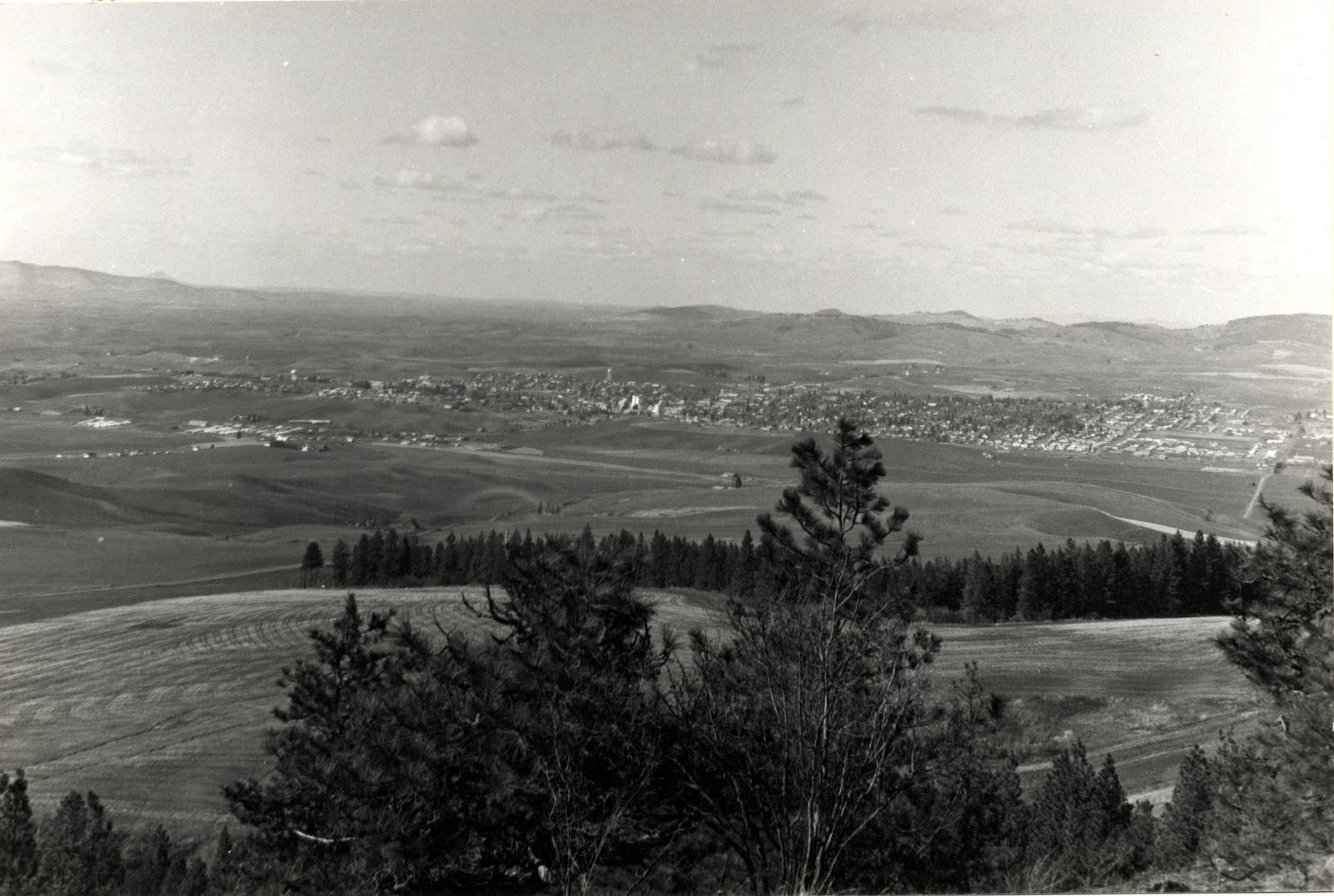 Moscow, looking northwest from Paradise Ridge Ott Historical