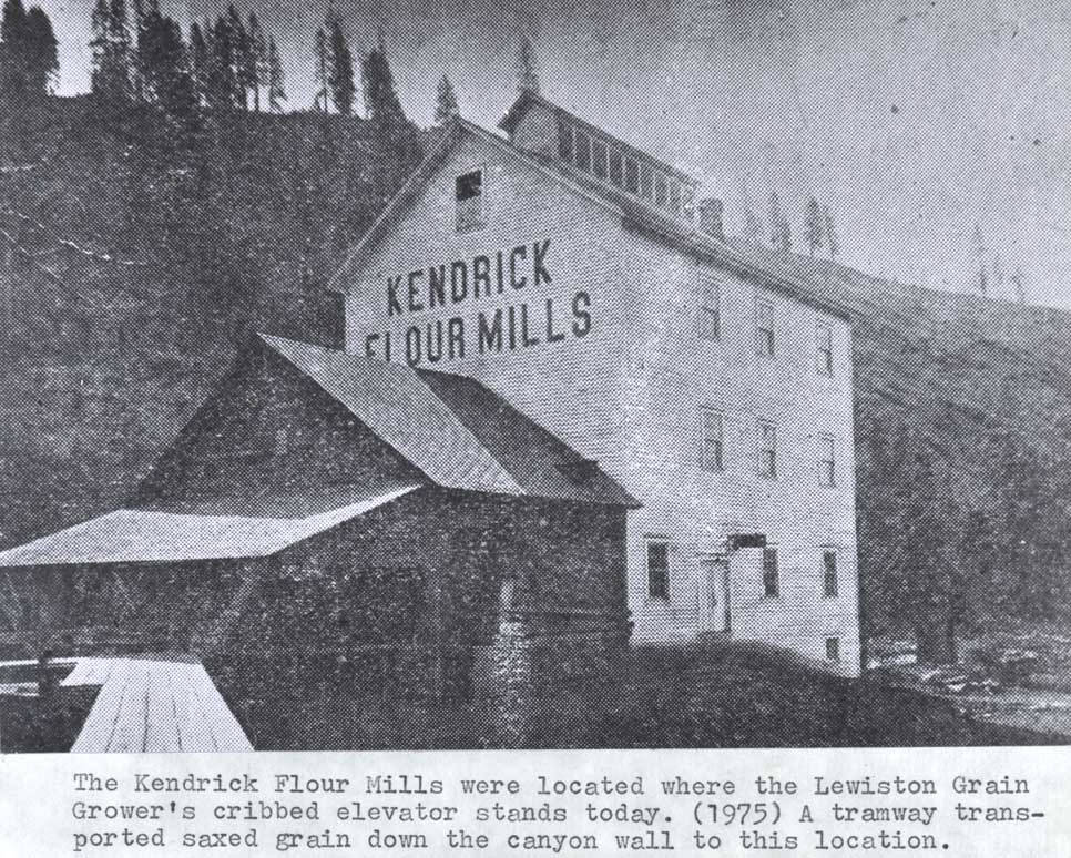 Kendrick flour mill building Ott Historical Photograph Collection