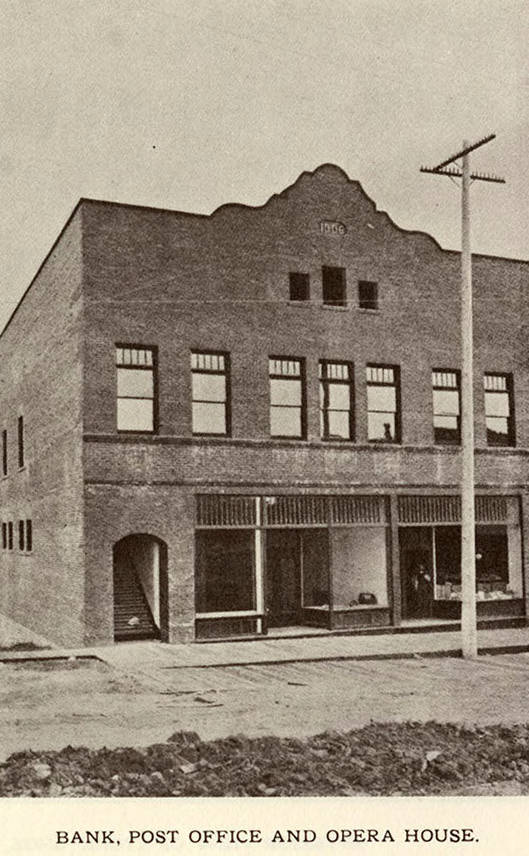 Bank, Post Office, and Opera House Potlatch Historical Society Collection