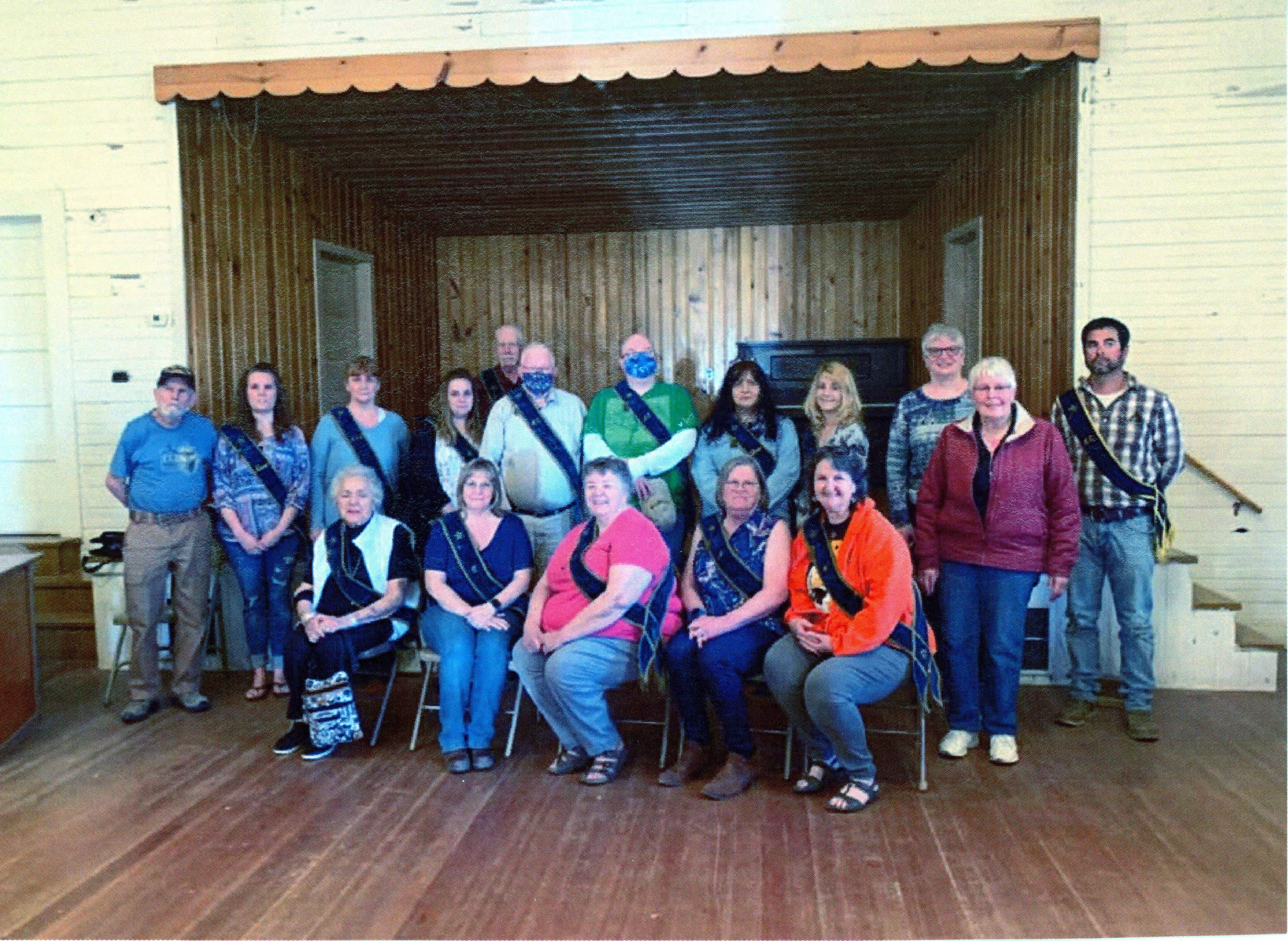 Mountain Home Grange officers Potlatch Historical Society Collection