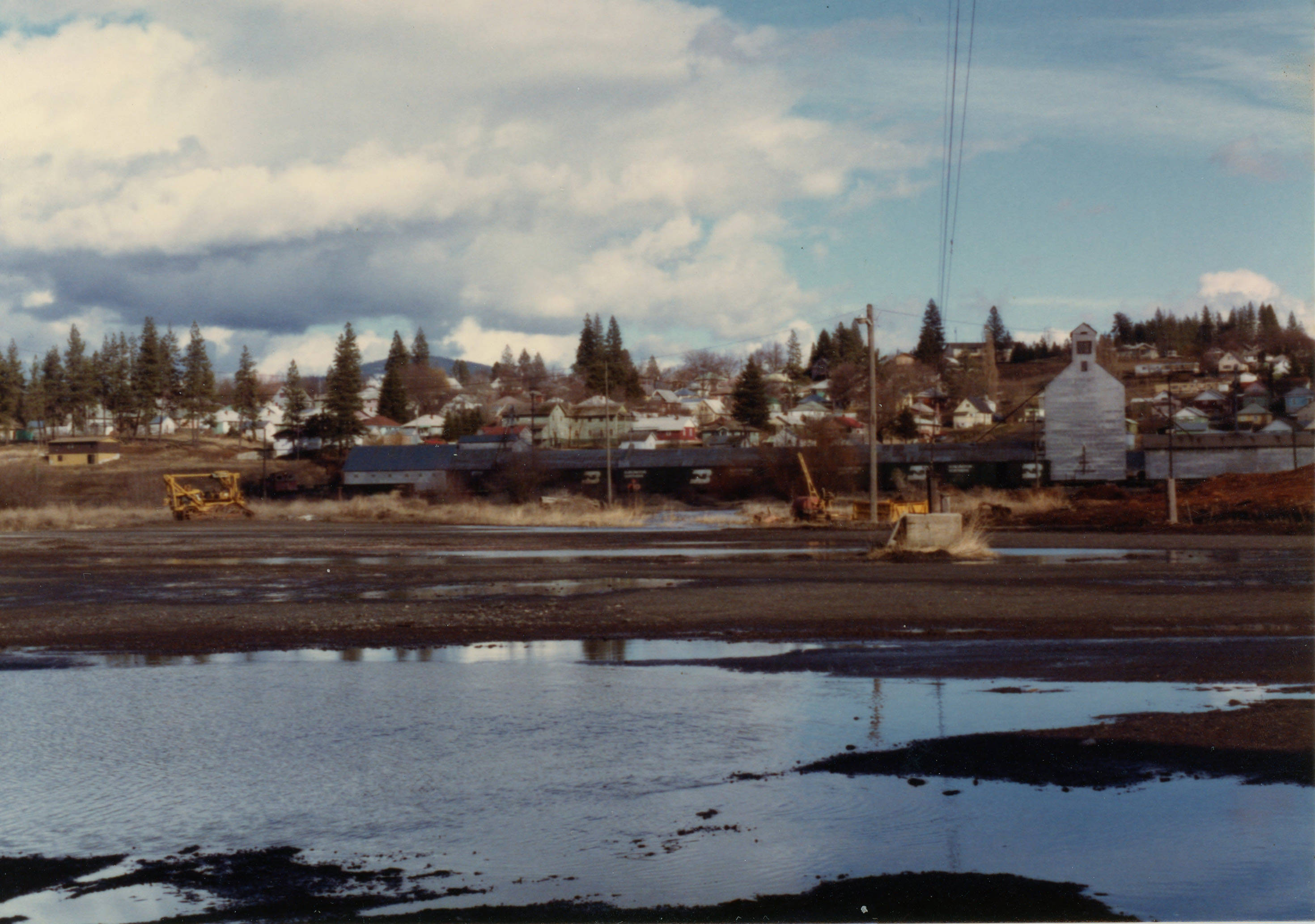 Flood at the Potlatch Mill [01] Potlatch Historical Society Collection
