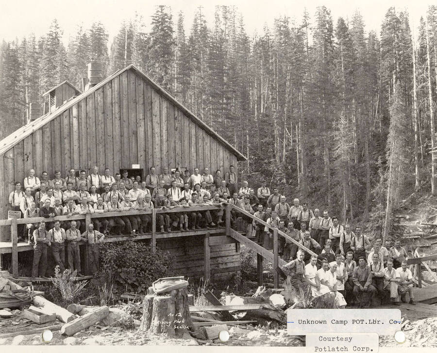 Group Photo at a PLC Camp Potlatch Historical Society Collection