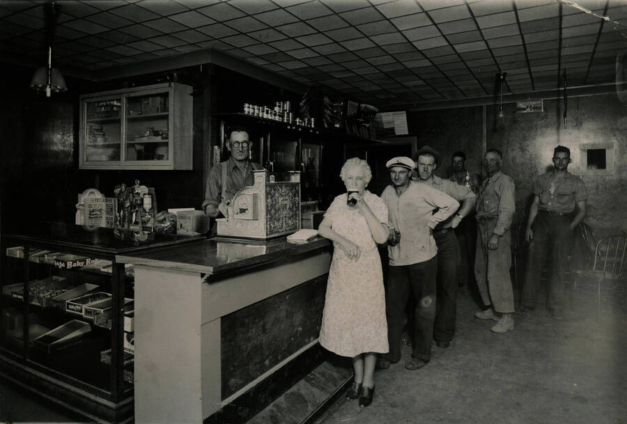 Interior of an Onaway Bar Potlatch Historical Society Collection