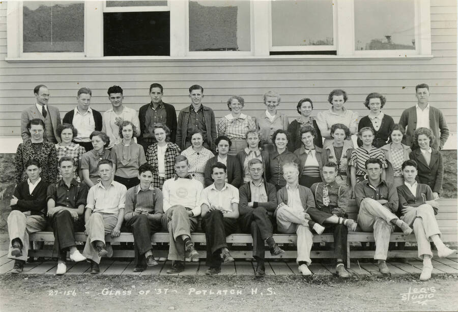Potlatch High School Class of 1937 Potlatch Historical Society Collection