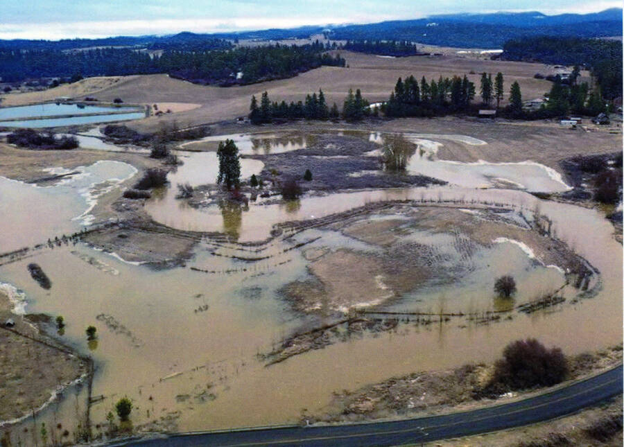 Palouse River flood Potlatch Historical Society Collection