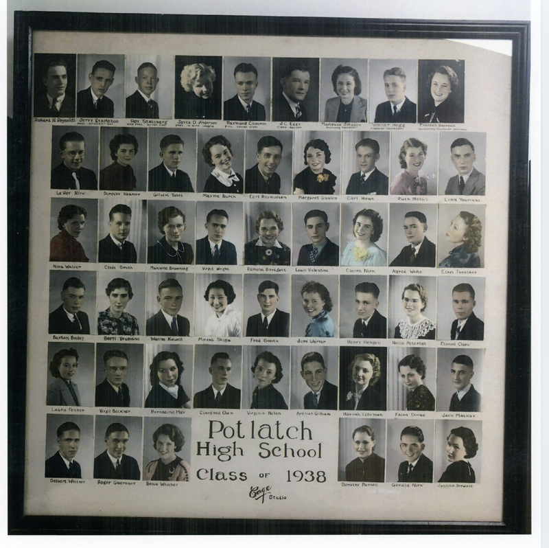 Potlatch High School Class of 1938 Potlatch Historical Society Collection
