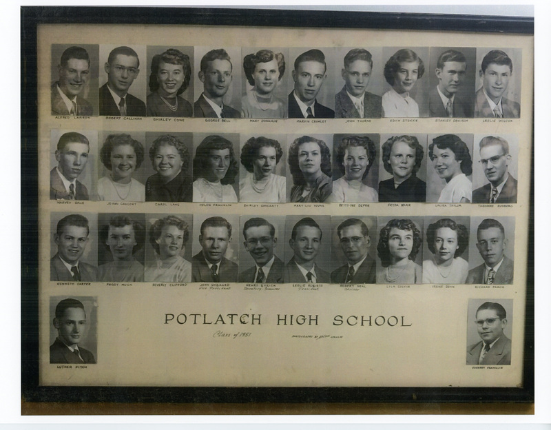 Potlatch High School Class of 1951 Potlatch Historical Society Collection