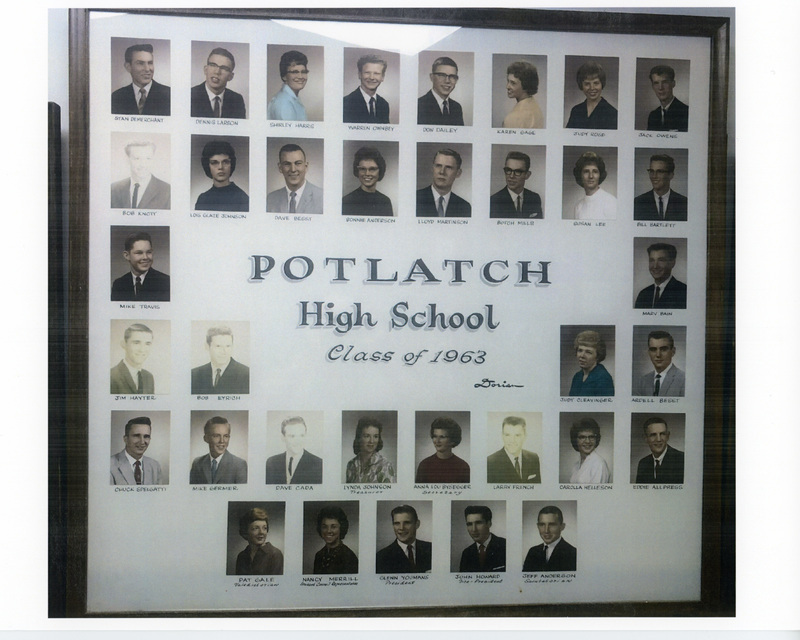 Potlatch High School Class of 1962 Potlatch Historical Society Collection