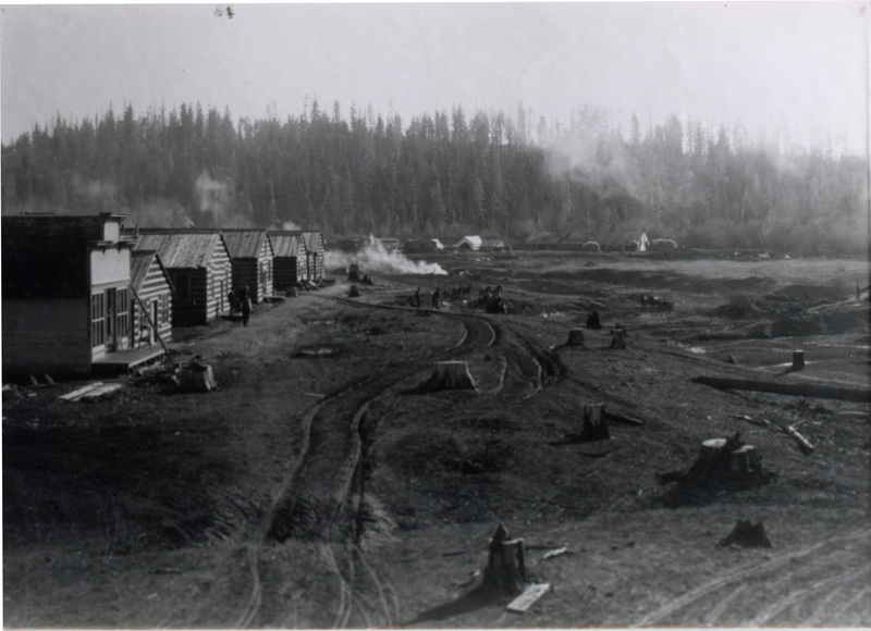 Buildings in early Potlatch Potlatch Historical Society Collection