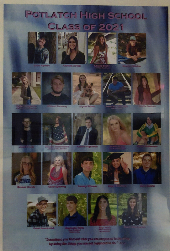 Potlatch High School Class of 2021 Potlatch Historical Society Collection