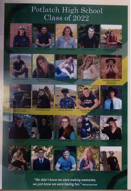 Potlatch High School Class of 2022 Potlatch Historical Society Collection