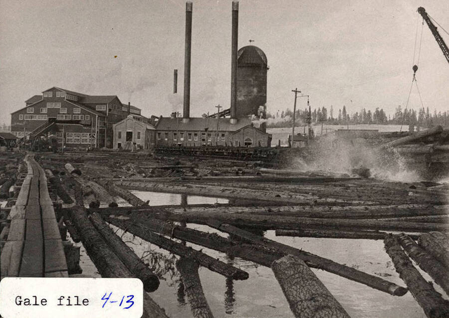 Log Pond Splash Potlatch Historical Society Collection