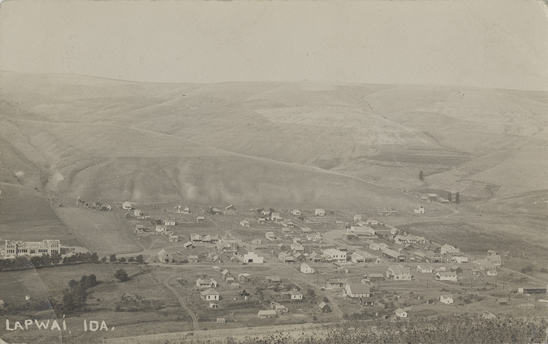 Lapwai, Idaho. Aerial. Northwest Historical Postcards Collection