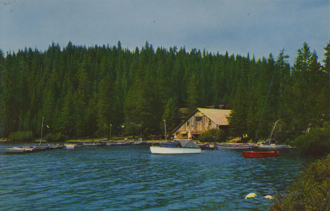 Boat House and Dock at Diamond Lake, Oregon Northwest Historical