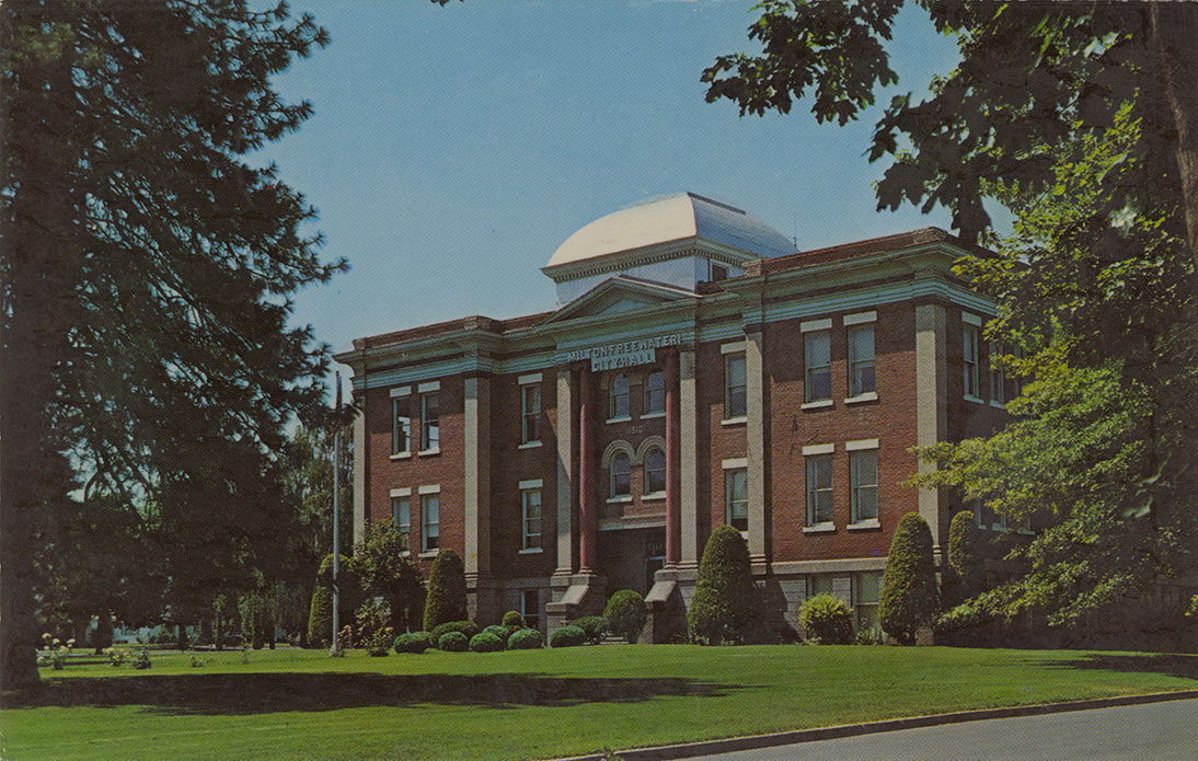 City Hall, MiltonFreewater, Oregon Northwest Historical Postcards
