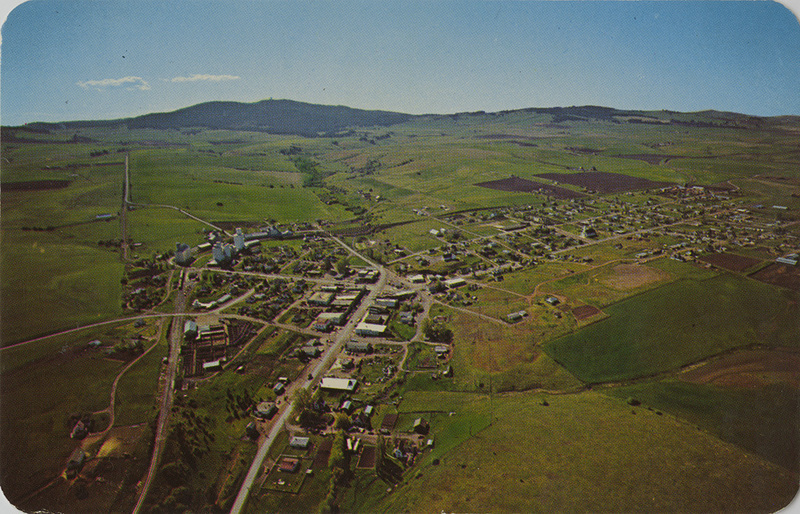 Cottonwood, Idaho. Aerial. Northwest Historical Postcards Collection