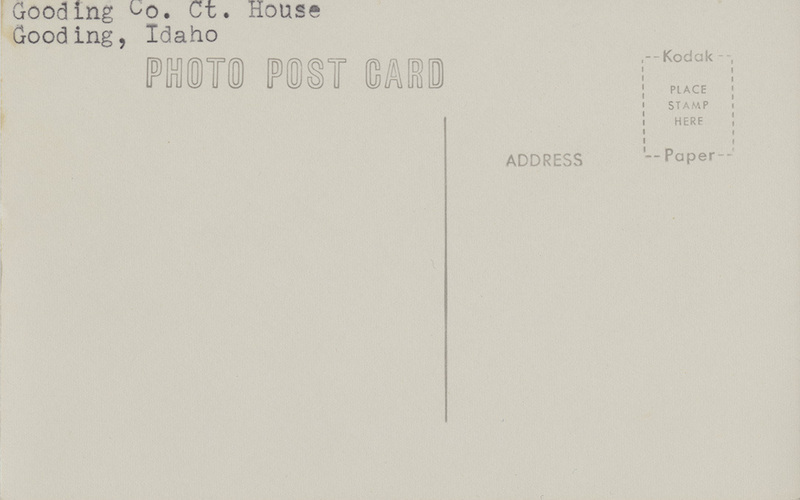 Gooding County Courthouse Northwest Historical Postcards Collection