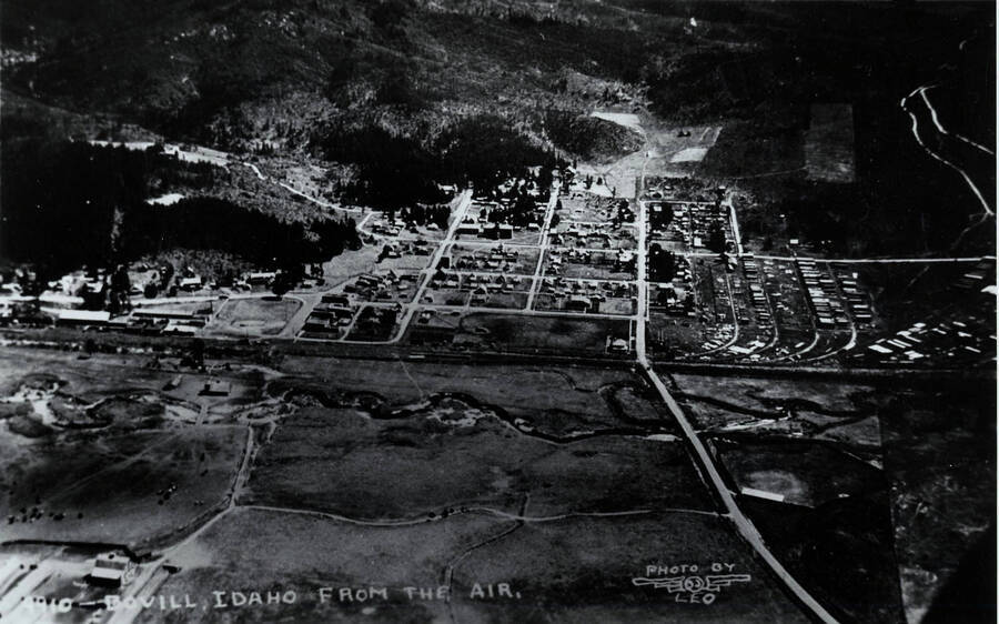 Aerial view of Bovill, Idaho The Trees Grew Tall Photograph Collection