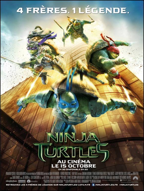 Tortues Ninja l'affiche officielle