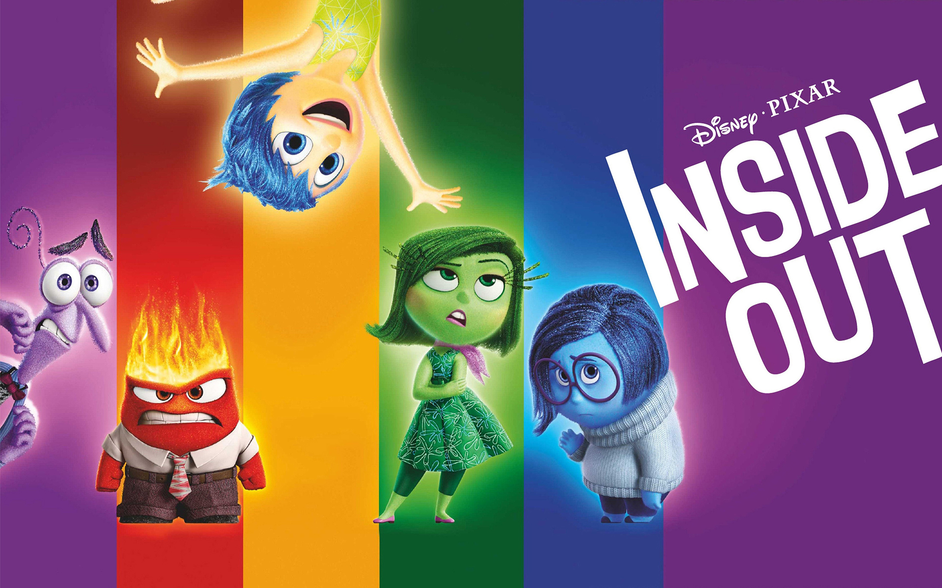 Обои Головоломка, Inside Out, Pixar, Disney, мультфильм, персонажи