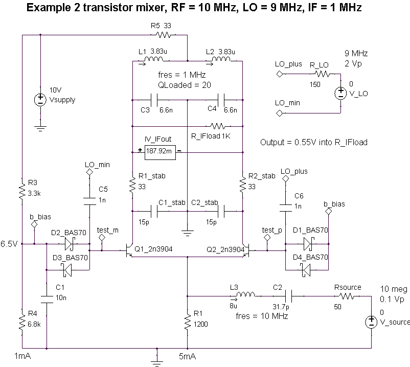 BJT mixer design for AM receiver Forum for Electronics