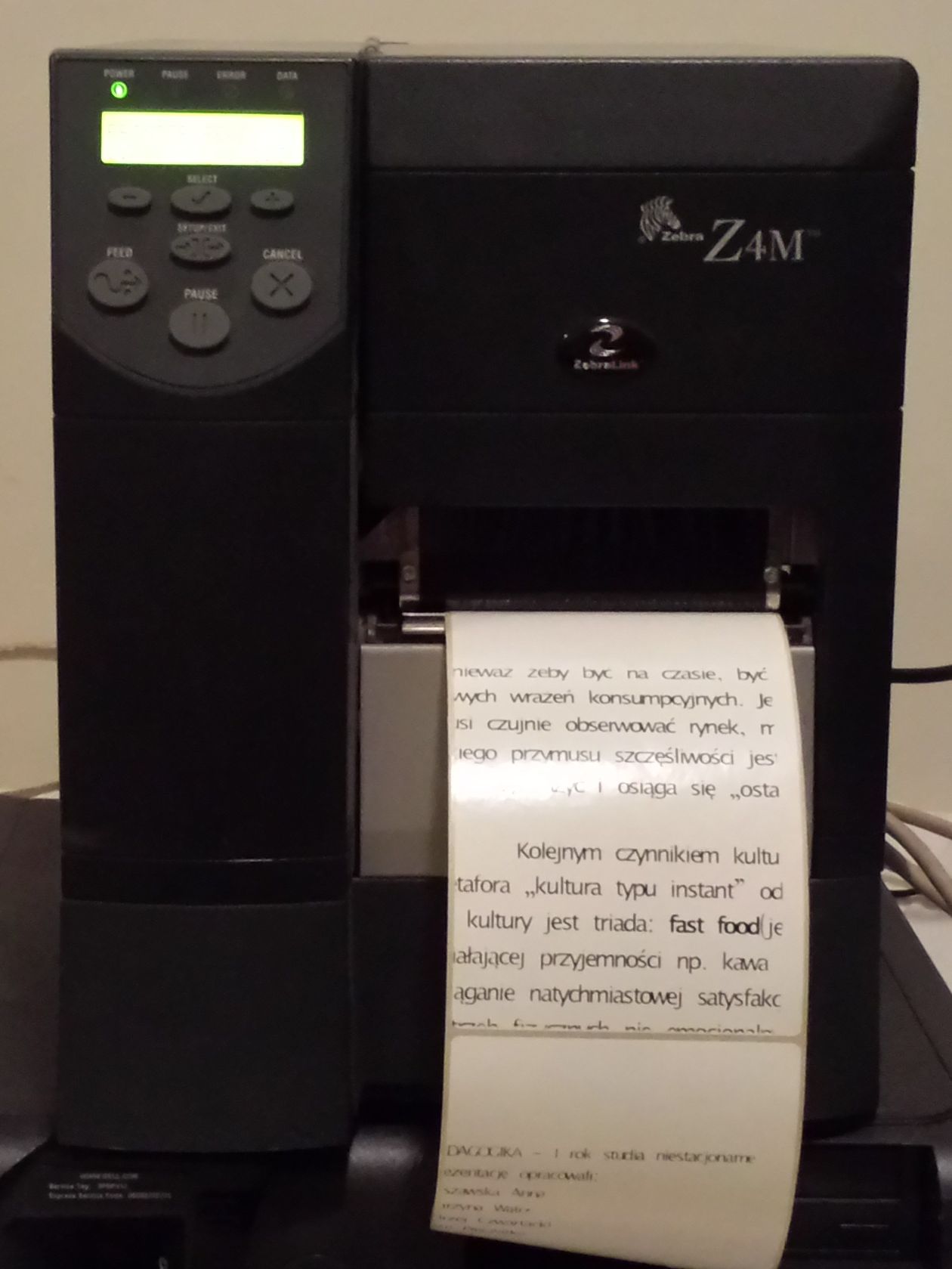 [Sprzedam] Drukarki przemysłowe do etykiet ZEBRA 110XiIII i Z4MPLUS