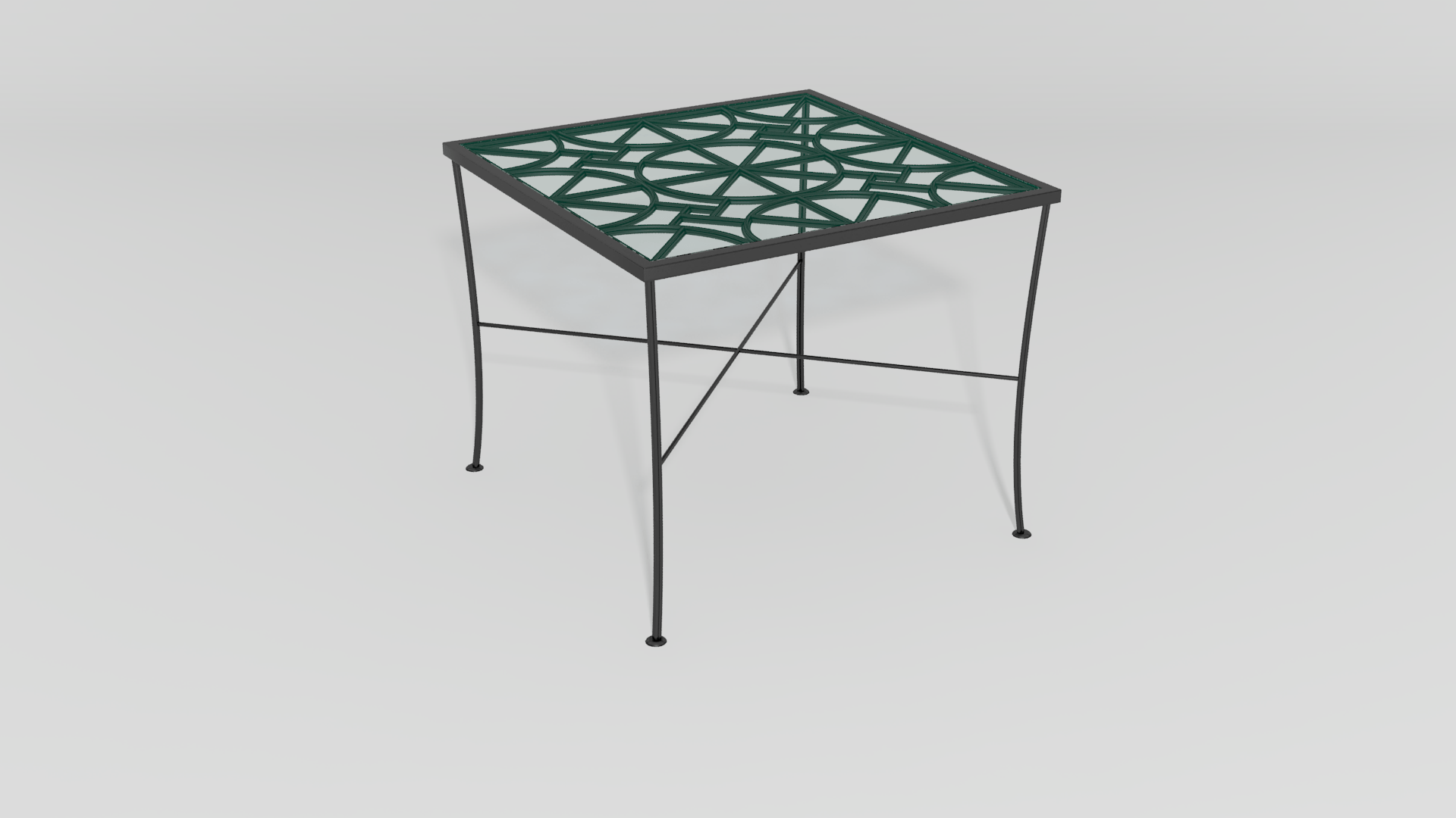 Item 5603, Highstreet Chippendale Tea Table O'Brien Ironworks