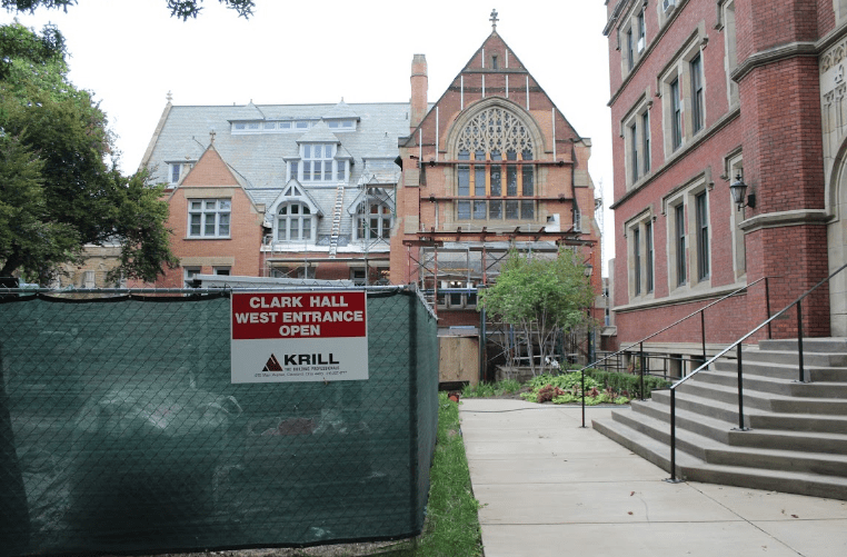 Renovation of Clark Hall to be completed in December The Observer