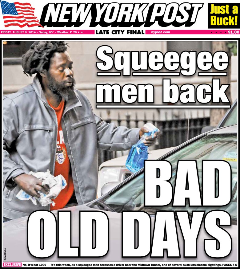Squeegee Men Are Back, But They Won’t Spring for The Daily News Observer
