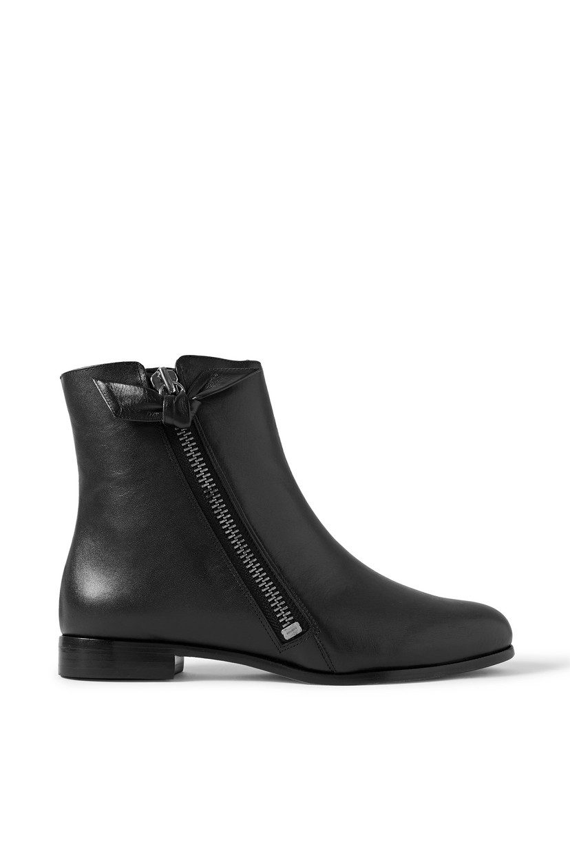 Best Flat Black Leather Ankle Boots for Women LowHeel Black Booties