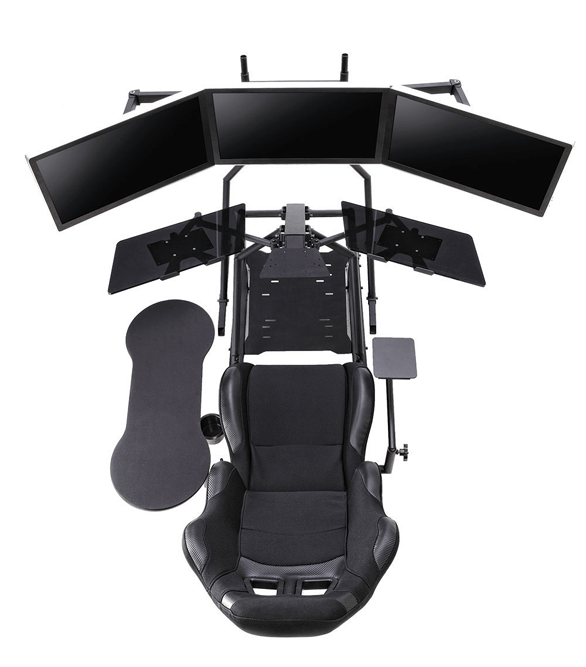 R3volution Gaming Cockpit PC Gaming Desk Obutto