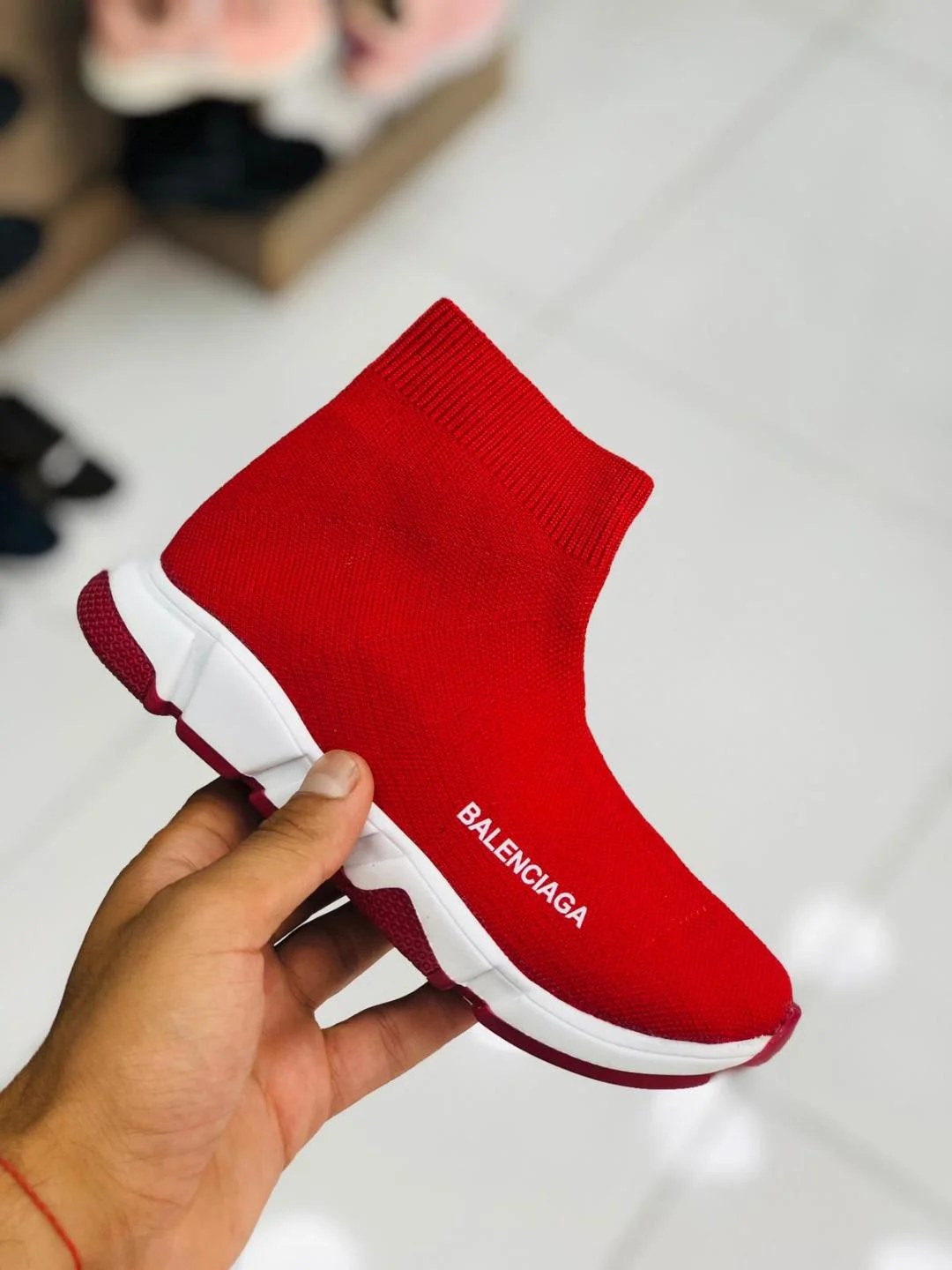 Balenciaga Boys Red shoe obymart