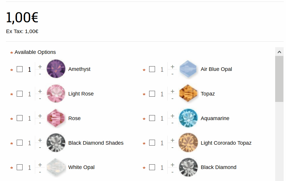 OpenCart Quantity Options PRO+ AutoPrice SALE