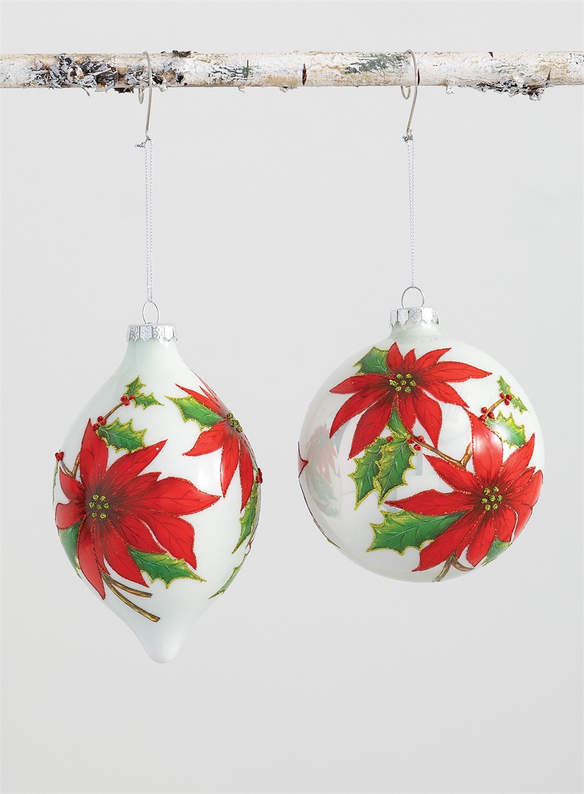 Poinsettia ornament 2 assorted Occasions Hallmark Gifts and More