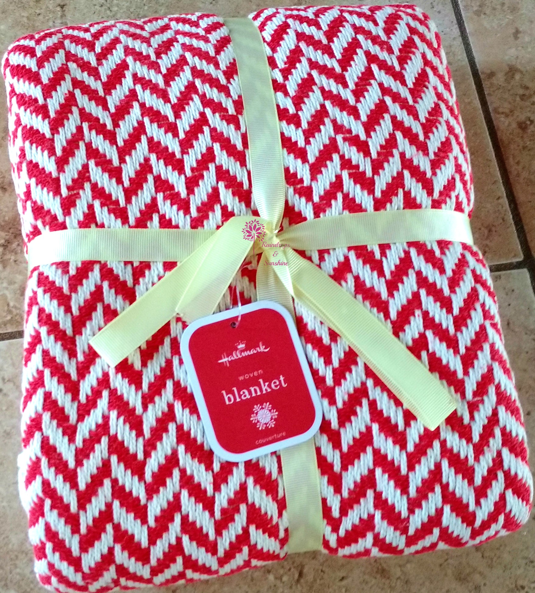 Hallmark Herringbone Woven Throw Blanket Red Occasions Hallmark Gifts