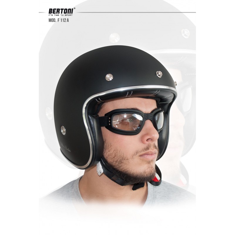 Motorcycle Goggles Photochromic Antifog Lenses Bertoni Italy F112A