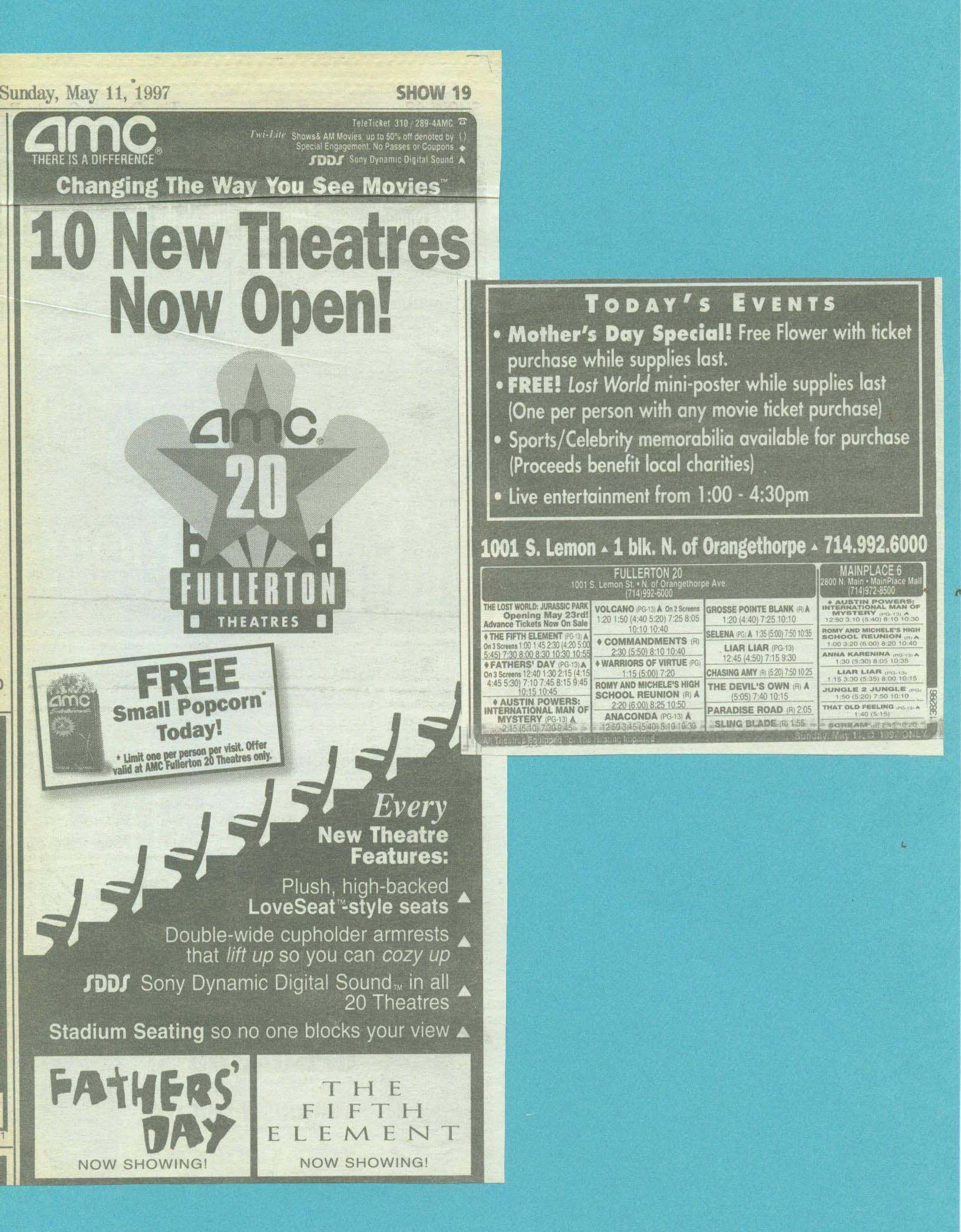 Fullerton 20 Opening Print Adds