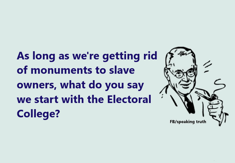 Tearing down monuments