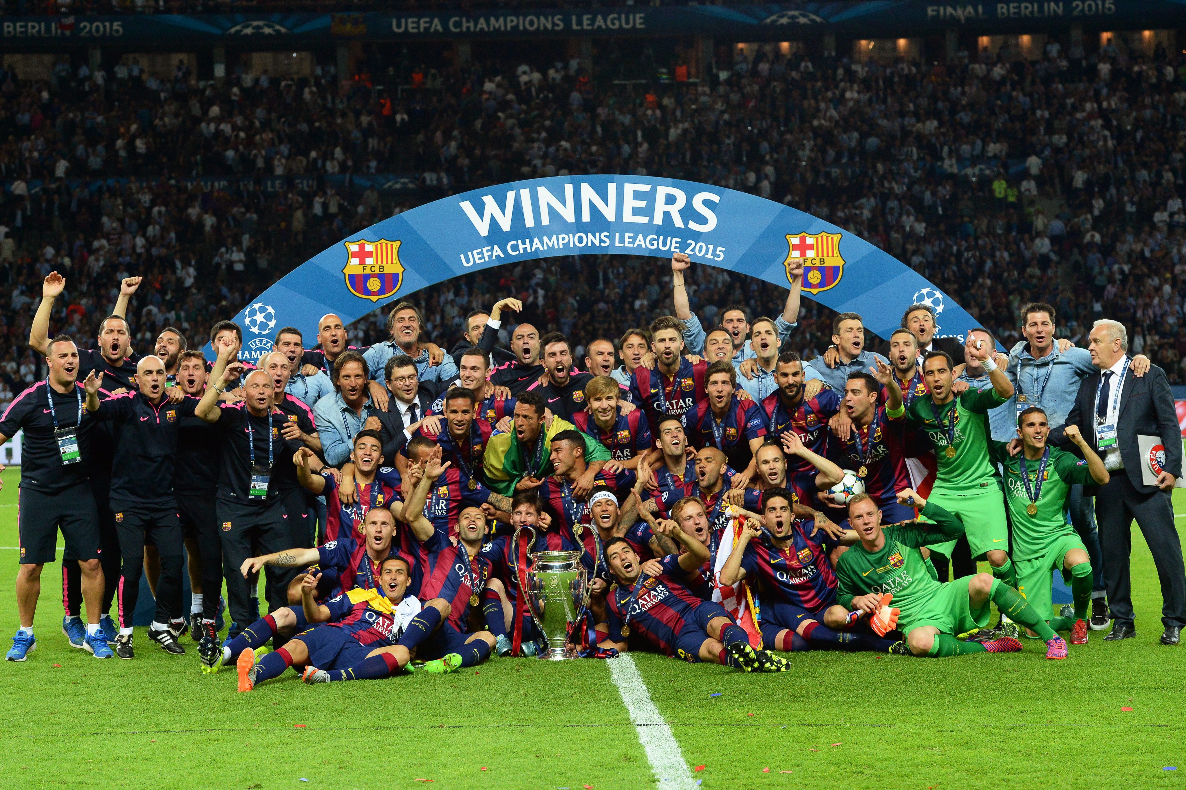 Tak Barcelona cieszyła się z wygrania Ligi Mistrzów. ZDJECIA Dziennik.pl