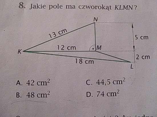 Jakie pole ma czworokąt.. zadania, ściągi i testy