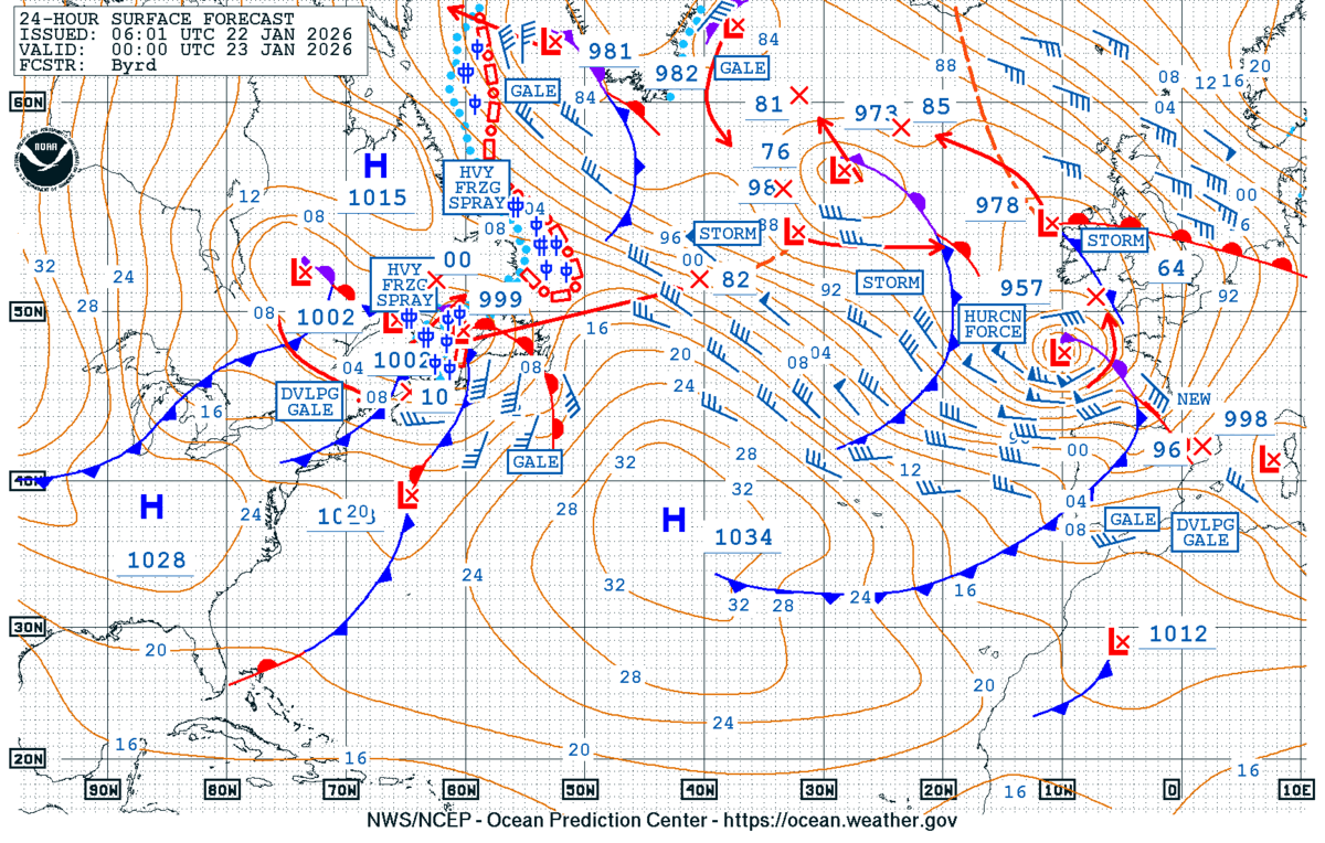 Ocean Prediction Center Atlantic Marine