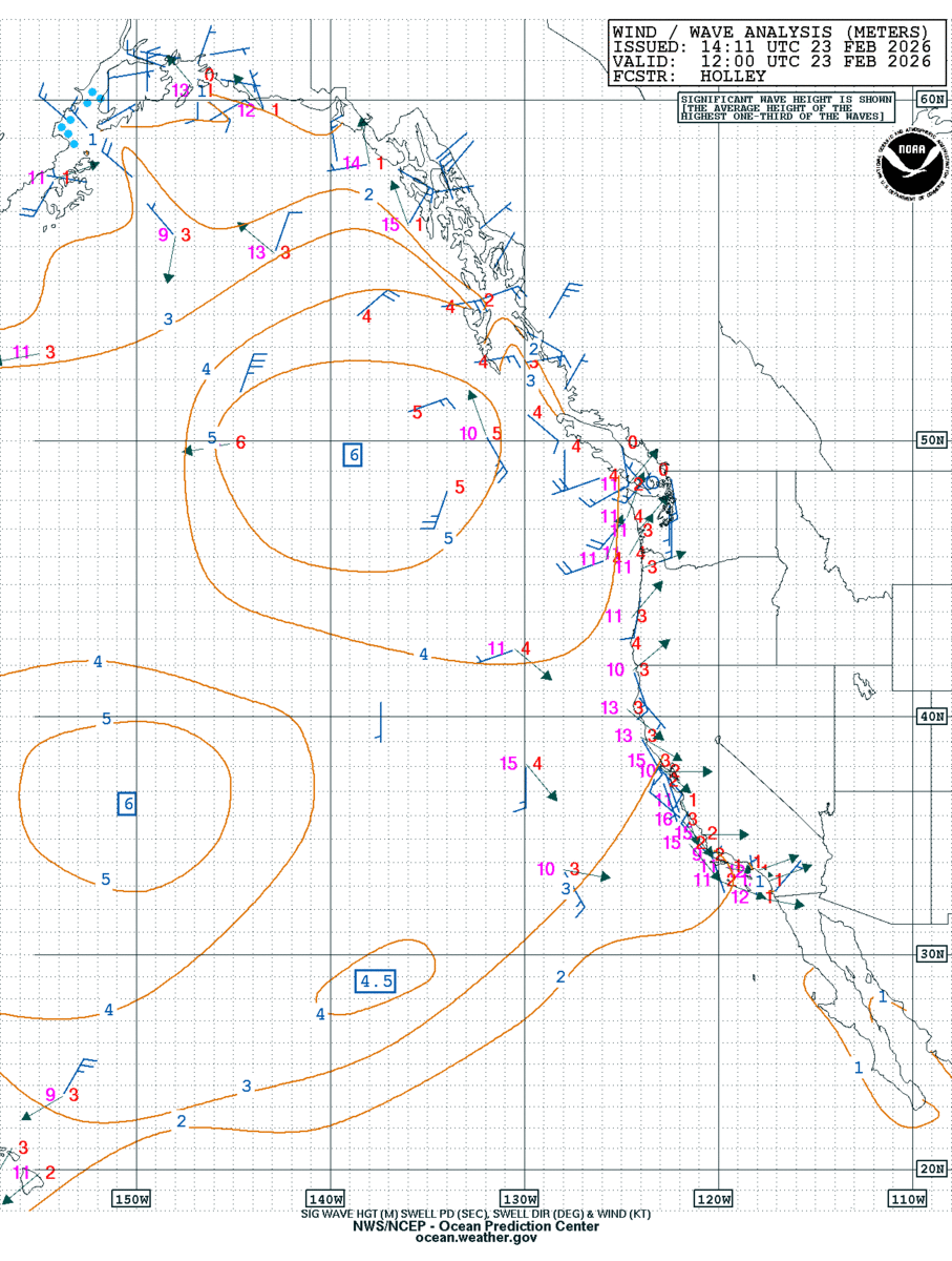 Radiofax Charts Pt. Reyes, CA