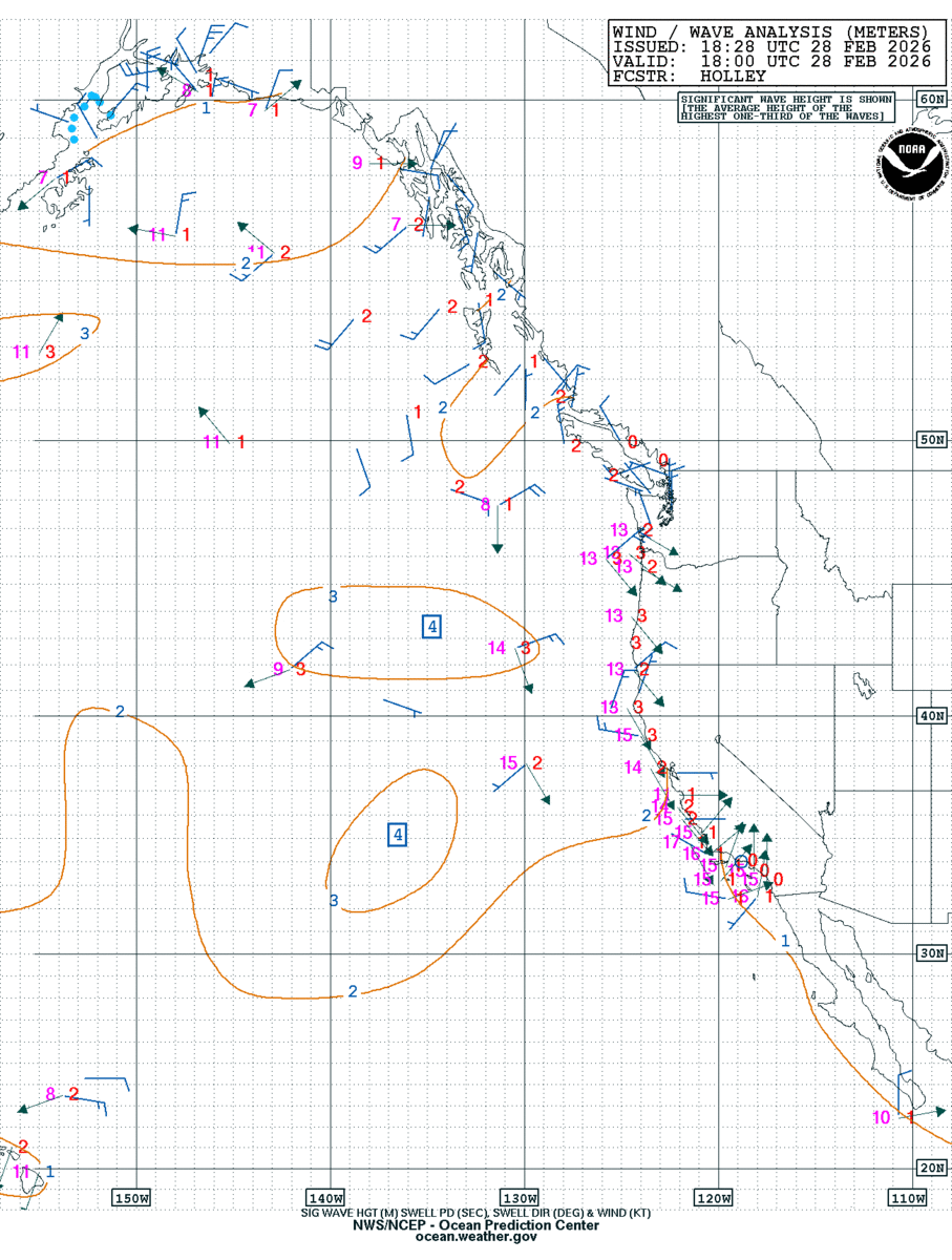 Radiofax Charts Pt. Reyes, CA