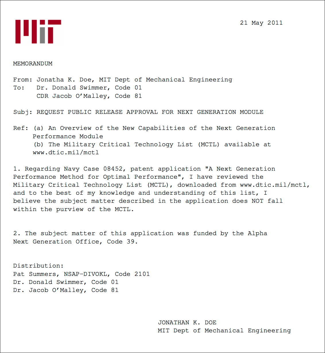 Memo Template Example PDF Template